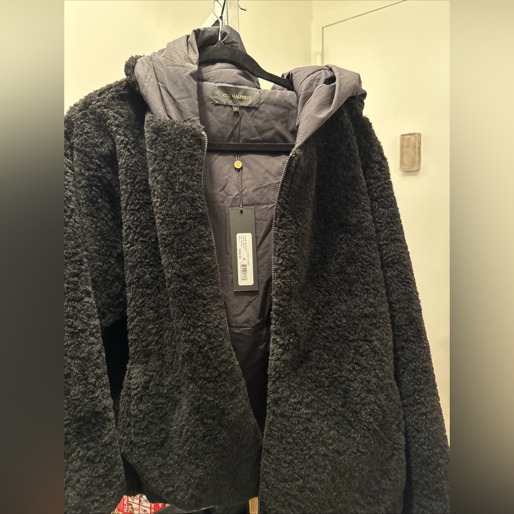 Kobi Halperin Black Teddy Bomber Jacket